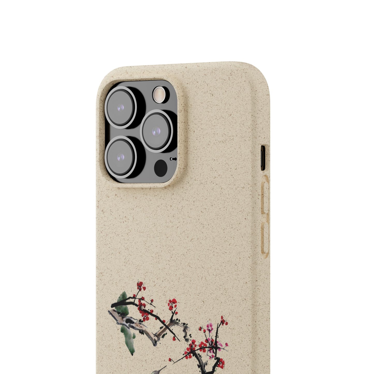 Plum Blossoms Biodegradable Bamboo Phone Case