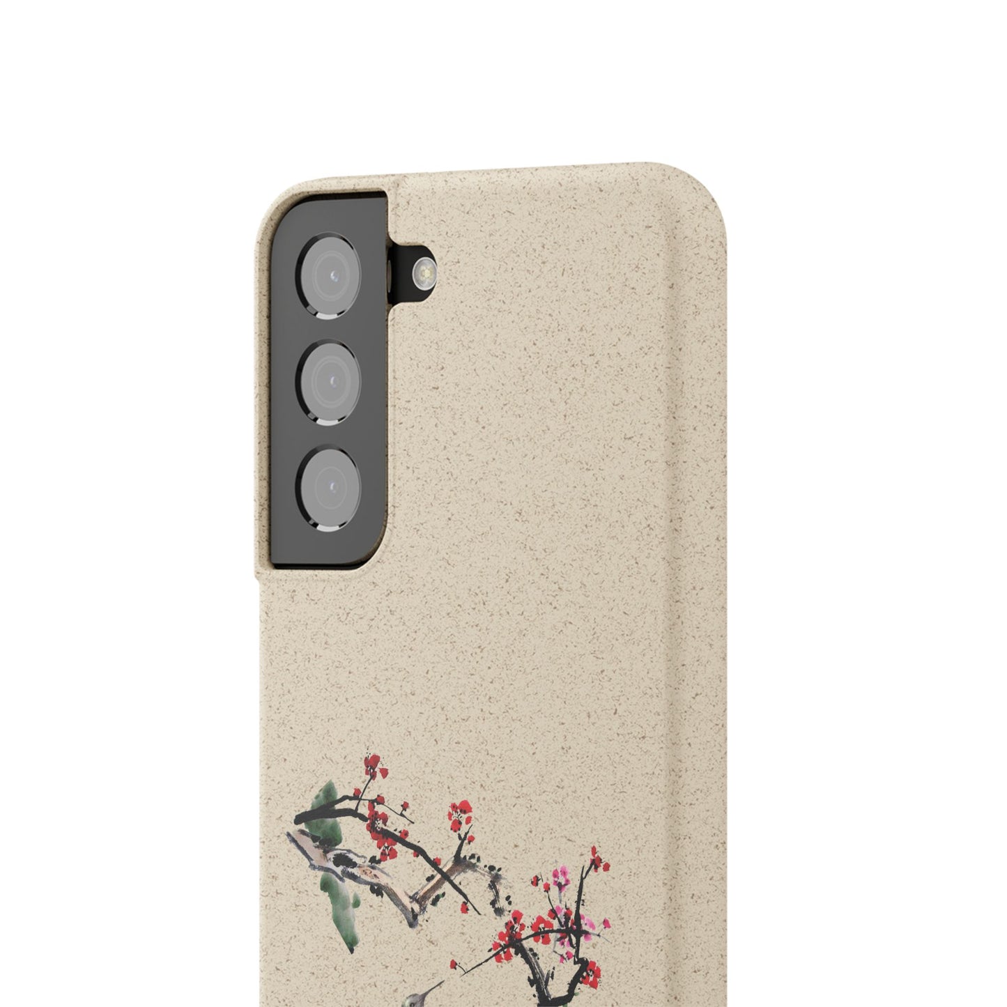 Plum Blossoms Biodegradable Bamboo Phone Case