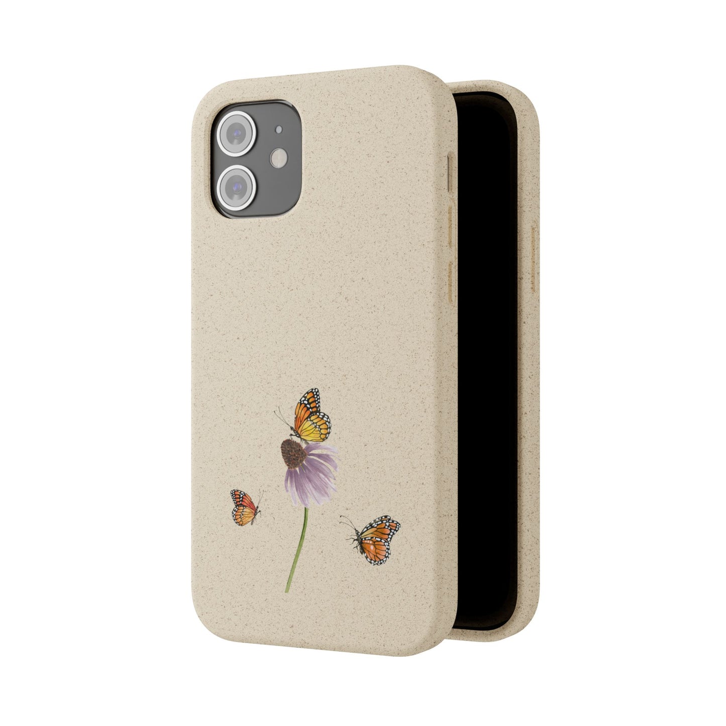Echinacea Biodegradable Bamboo Phone Case