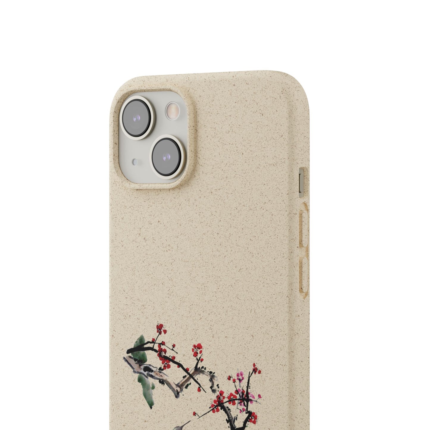 Plum Blossoms Biodegradable Bamboo Phone Case