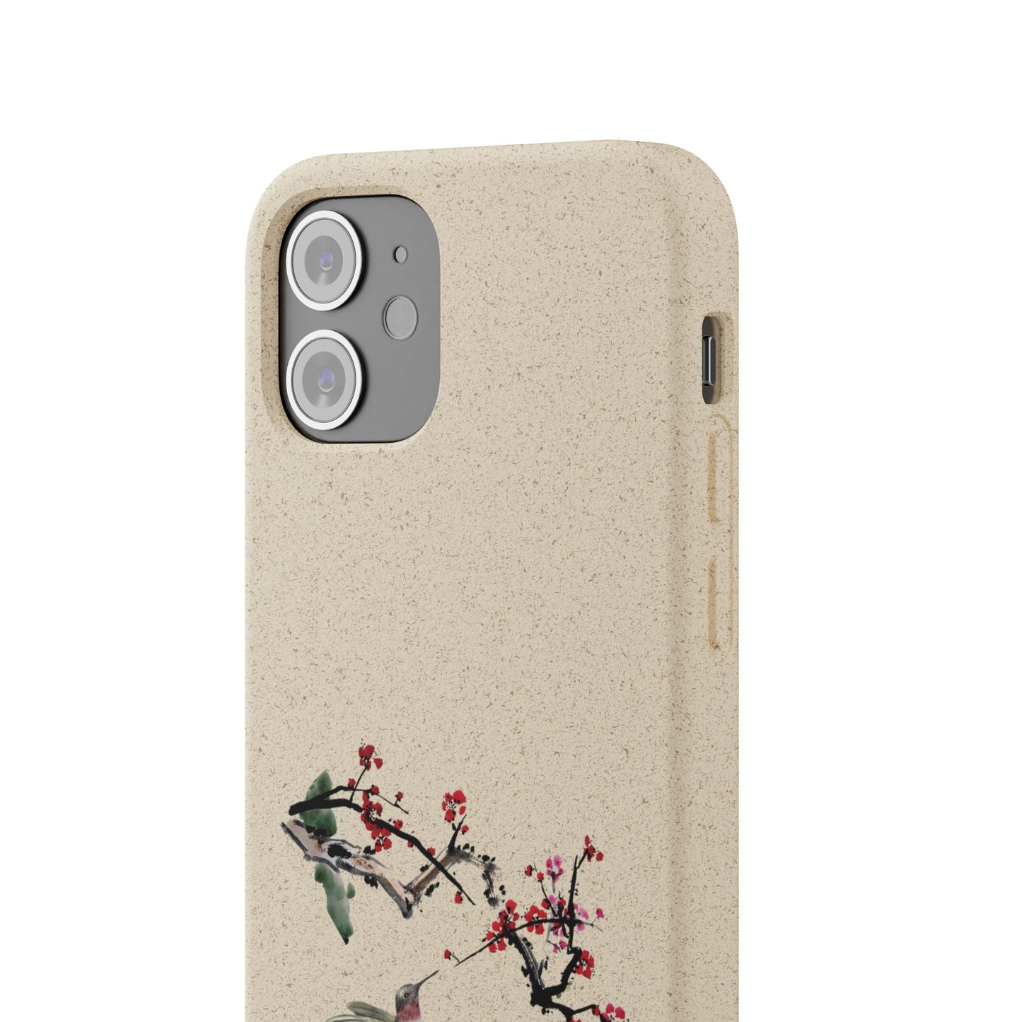 Plum Blossoms Biodegradable Bamboo Phone Case