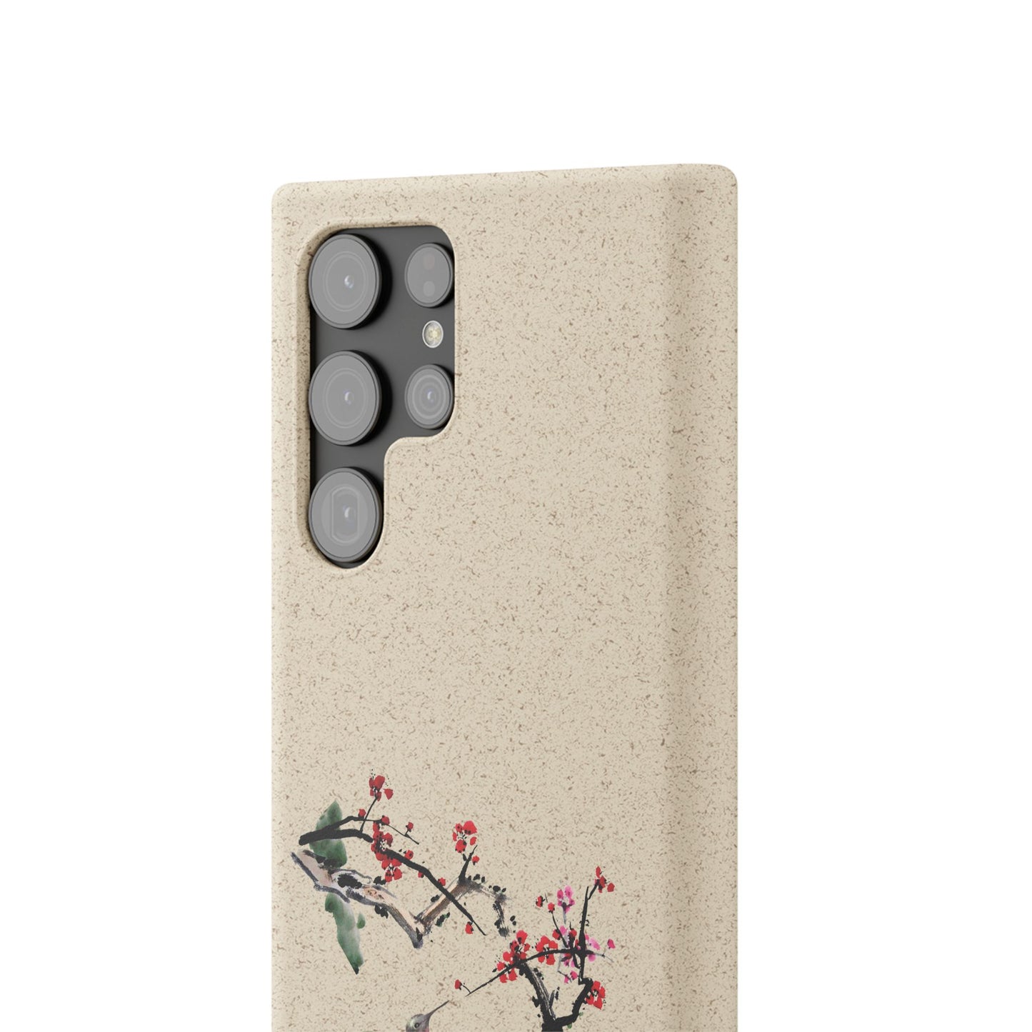 Plum Blossoms Biodegradable Bamboo Phone Case