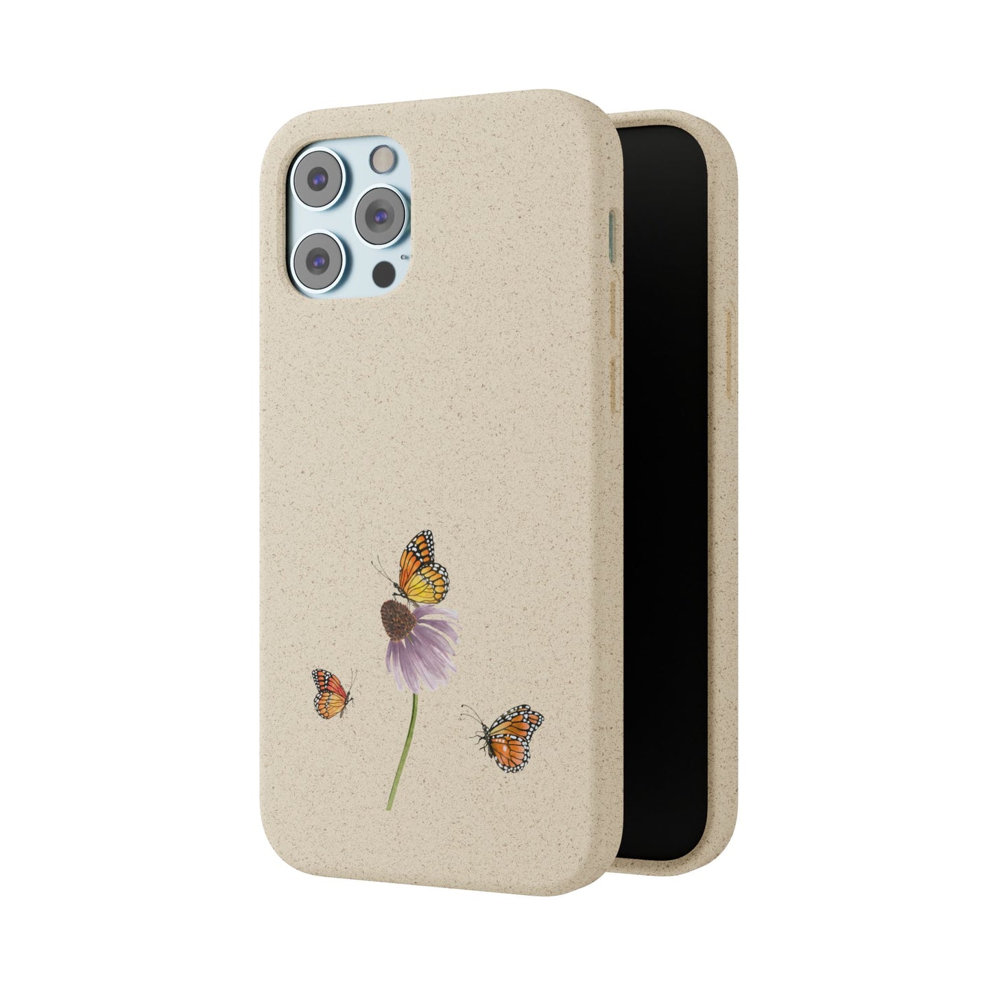 Echinacea Biodegradable Bamboo Phone Case