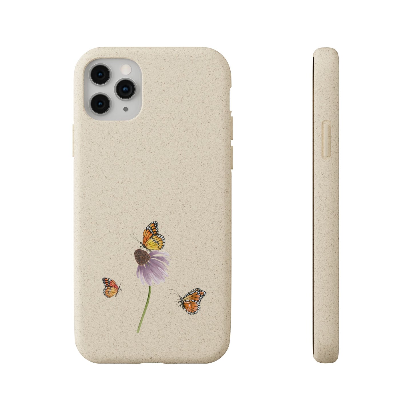Echinacea Biodegradable Bamboo Phone Case