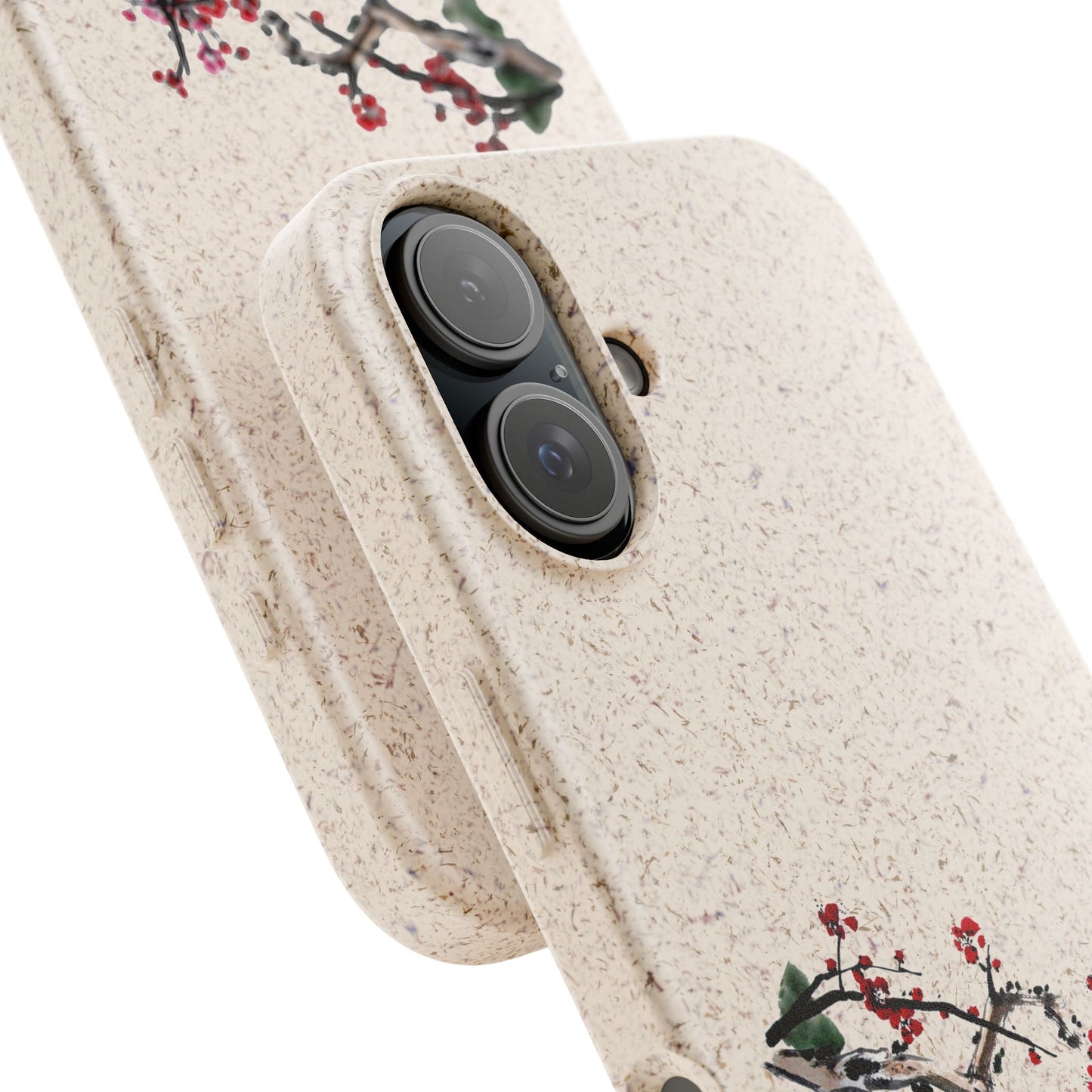 Plum Blossoms Biodegradable Bamboo Phone Case