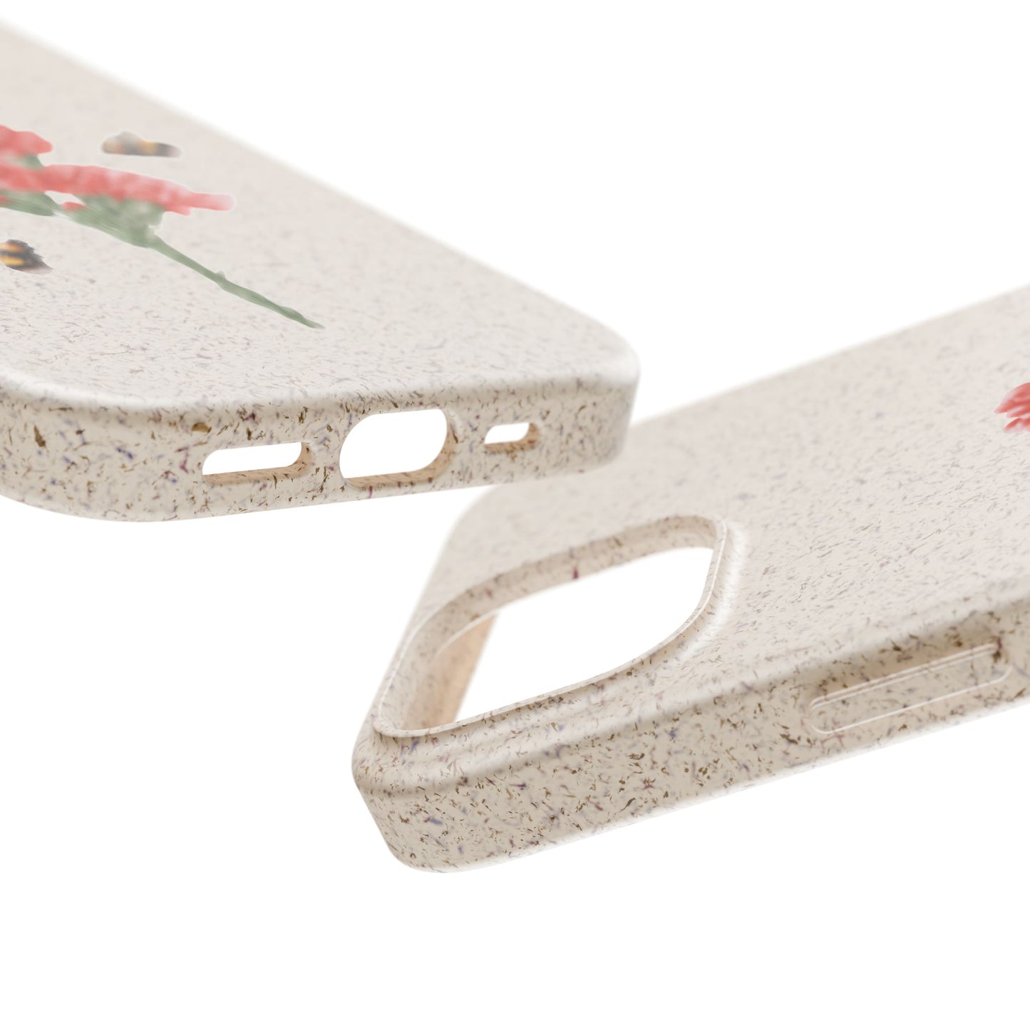 Red Carnations Biodegradable Bamboo Phone Case