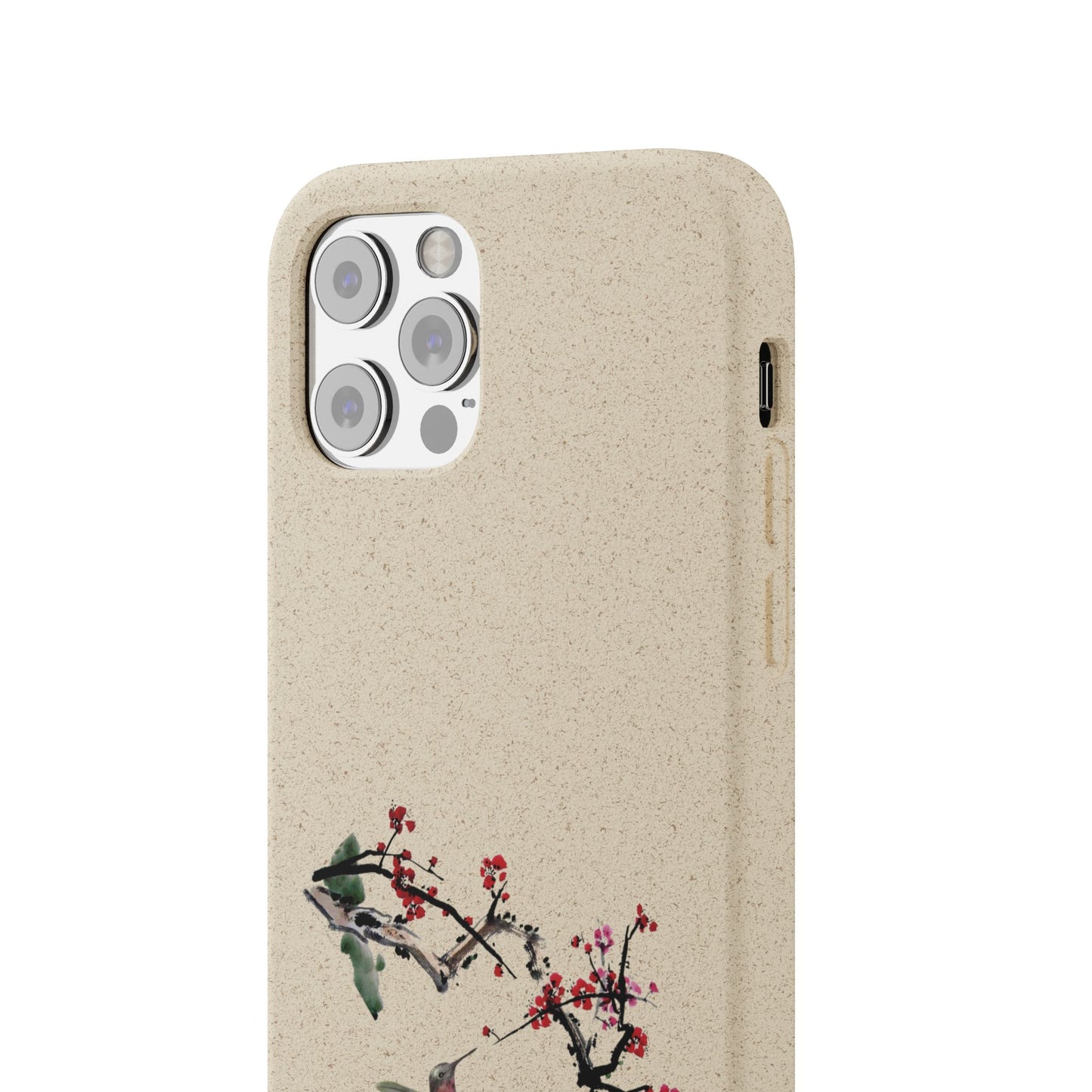 Plum Blossoms Biodegradable Bamboo Phone Case