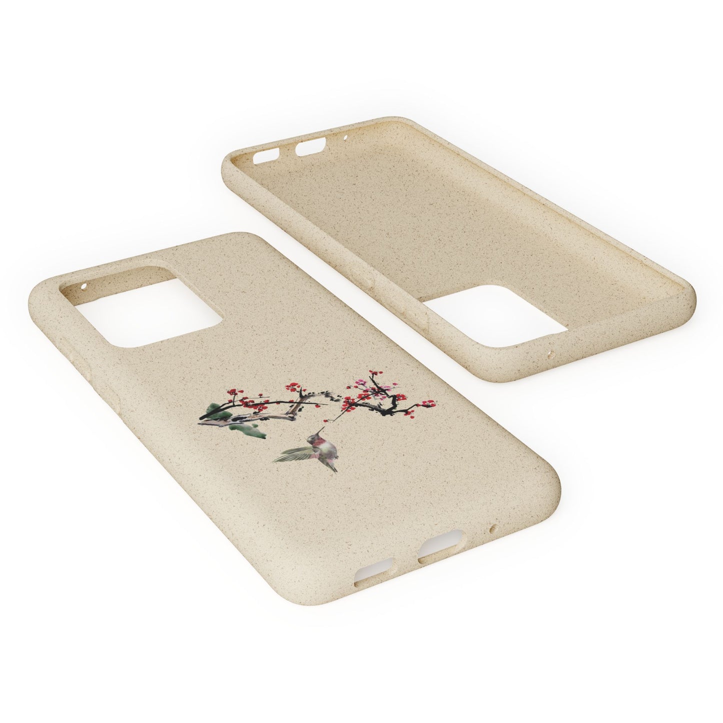 Plum Blossoms Biodegradable Bamboo Phone Case