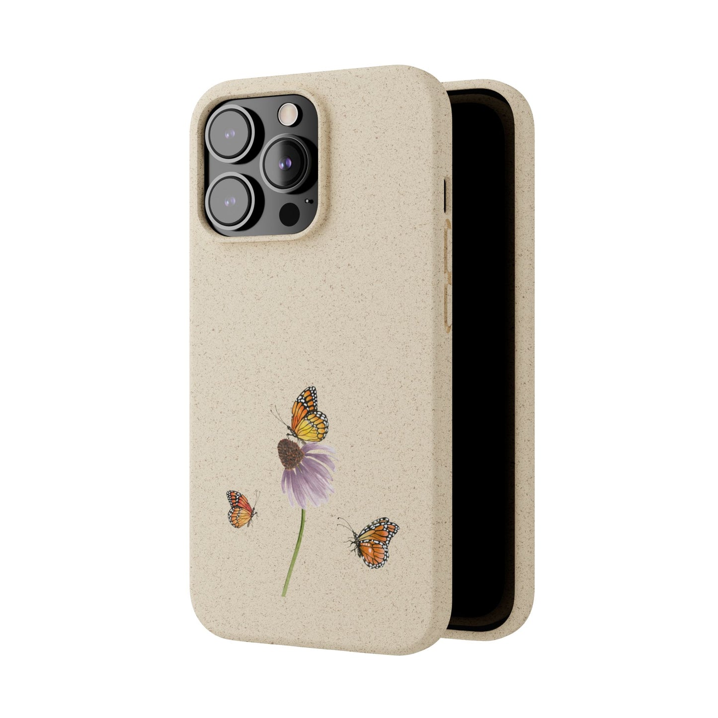 Echinacea Biodegradable Bamboo Phone Case