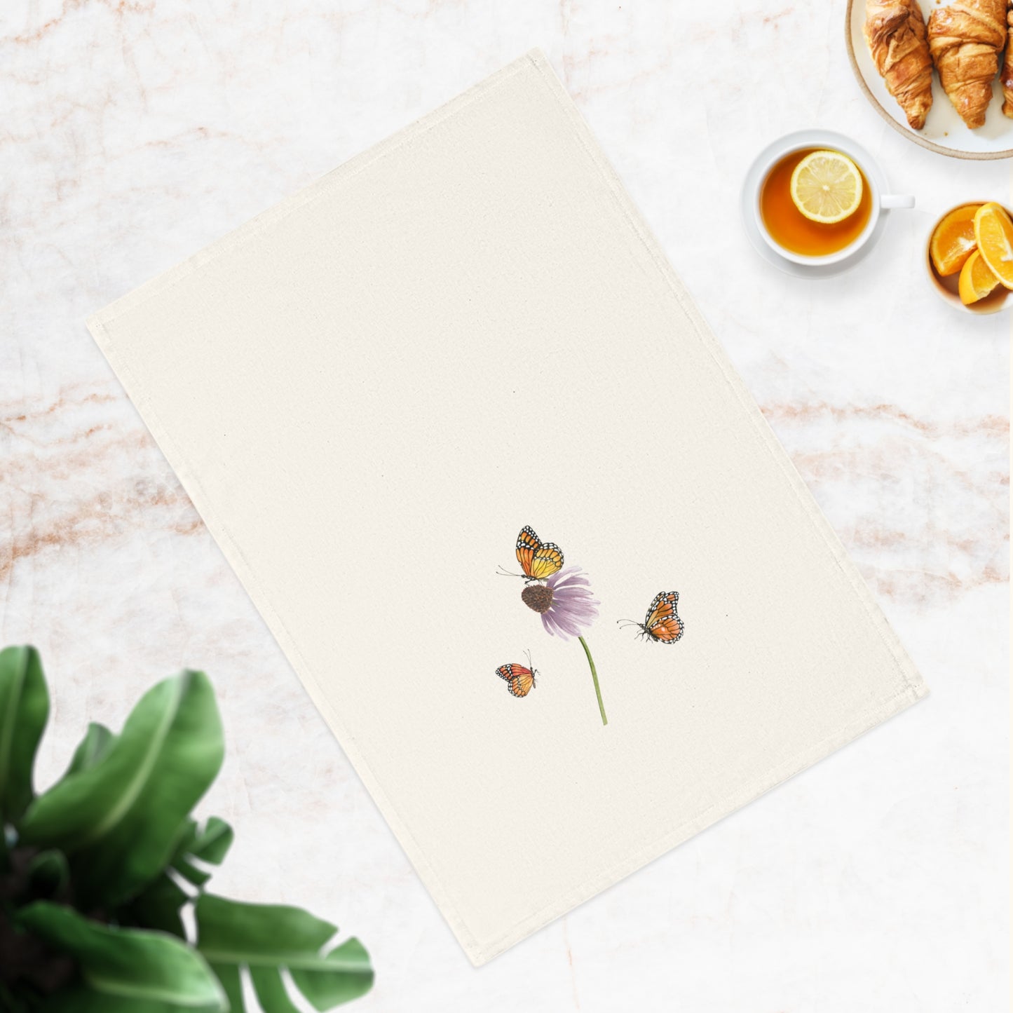 Echinacea Organic Cotton Tea Towel