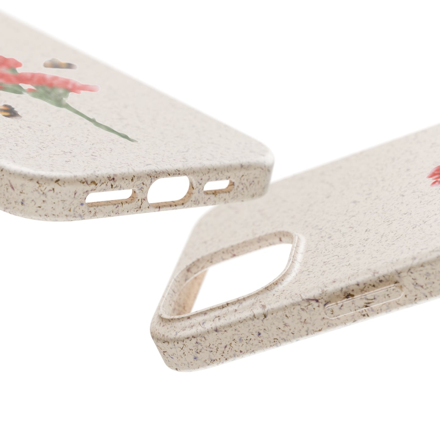 Red Carnations Biodegradable Bamboo Phone Case