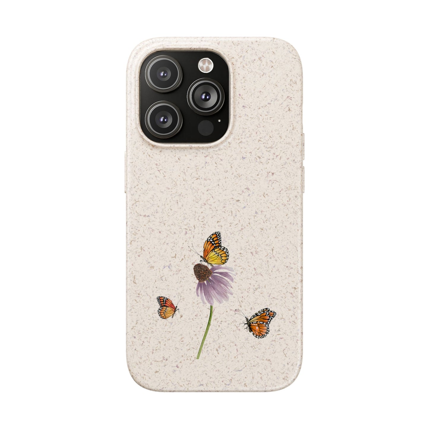 Echinacea Biodegradable Bamboo Phone Case