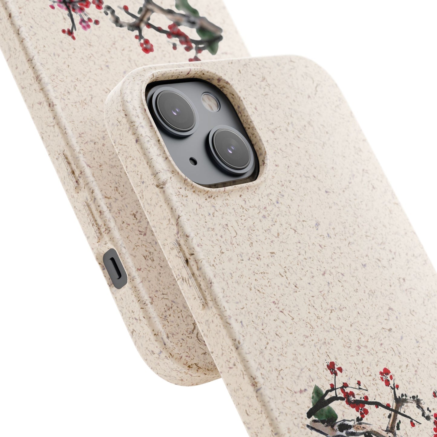 Plum Blossoms Biodegradable Bamboo Phone Case