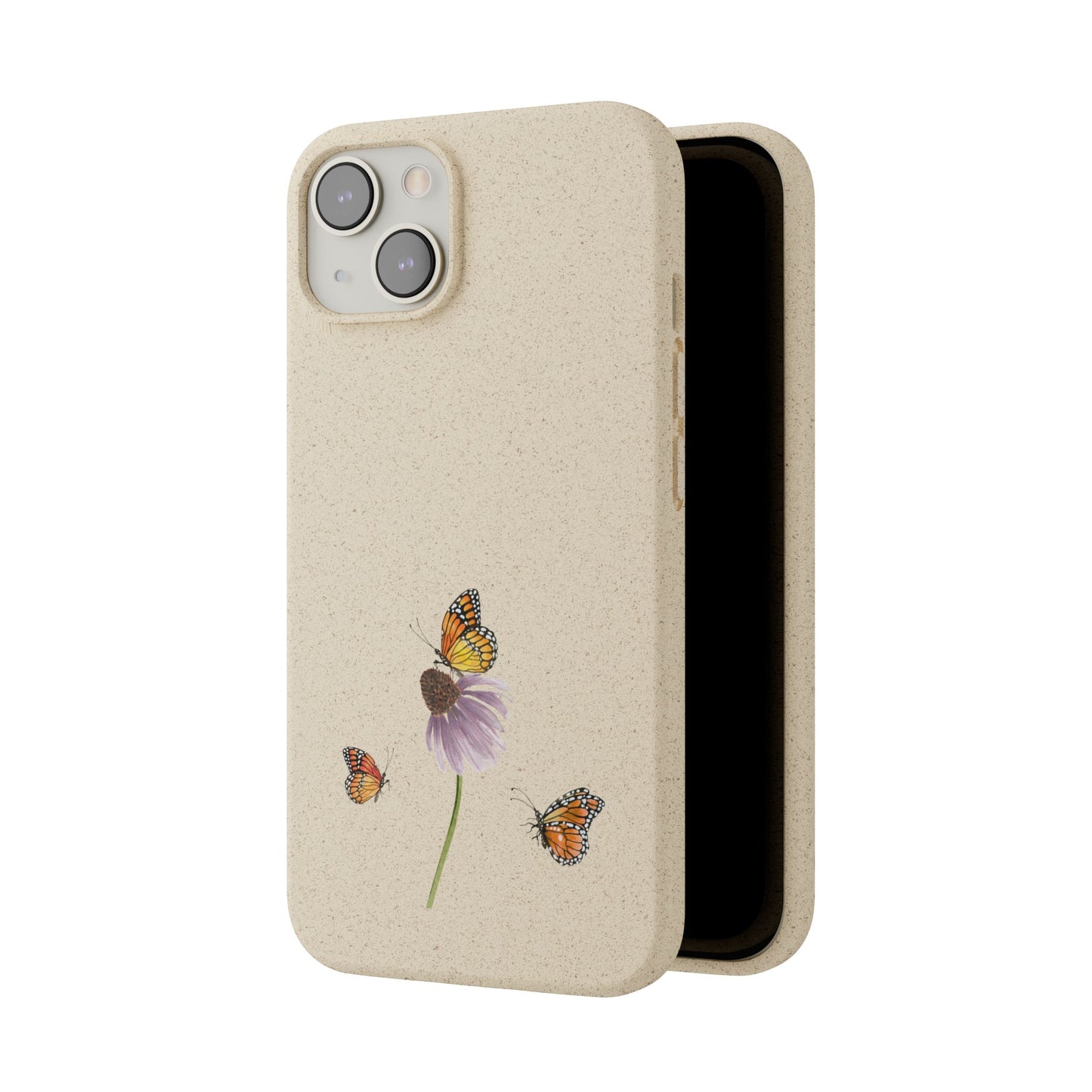 Echinacea Biodegradable Bamboo Phone Case