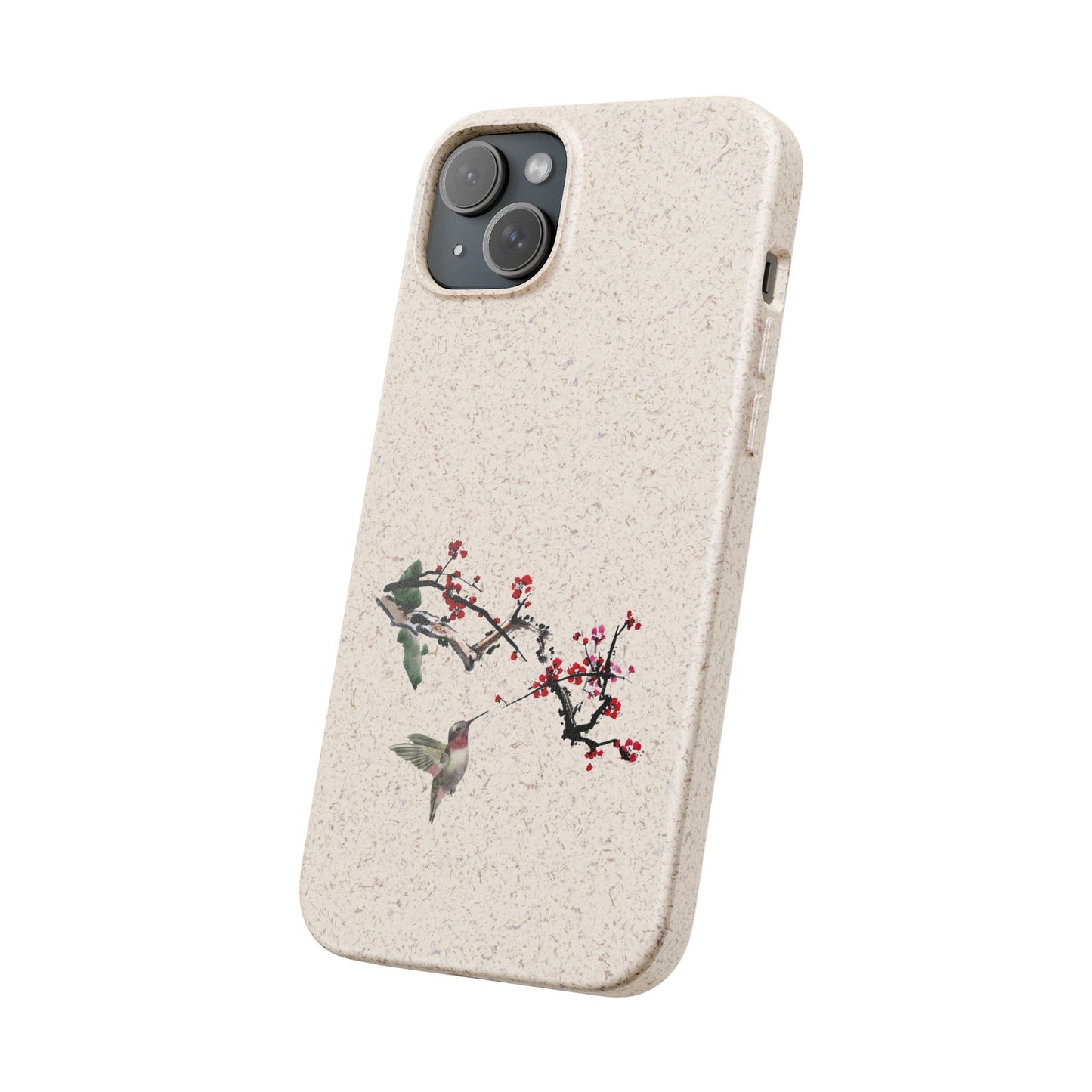 Plum Blossoms Biodegradable Bamboo Phone Case