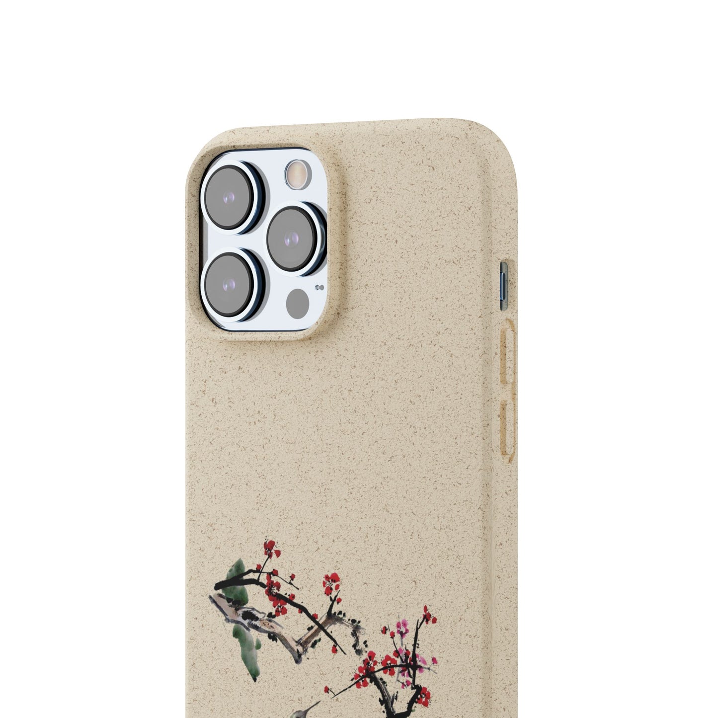 Plum Blossoms Biodegradable Bamboo Phone Case