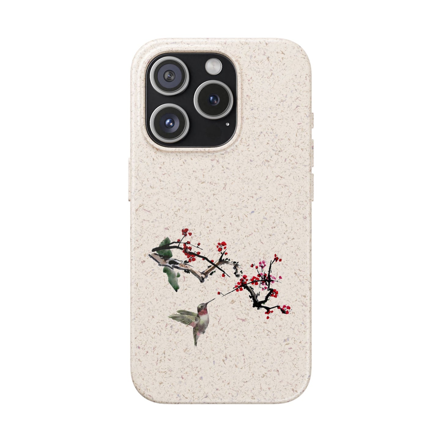 Plum Blossoms Biodegradable Bamboo Phone Case