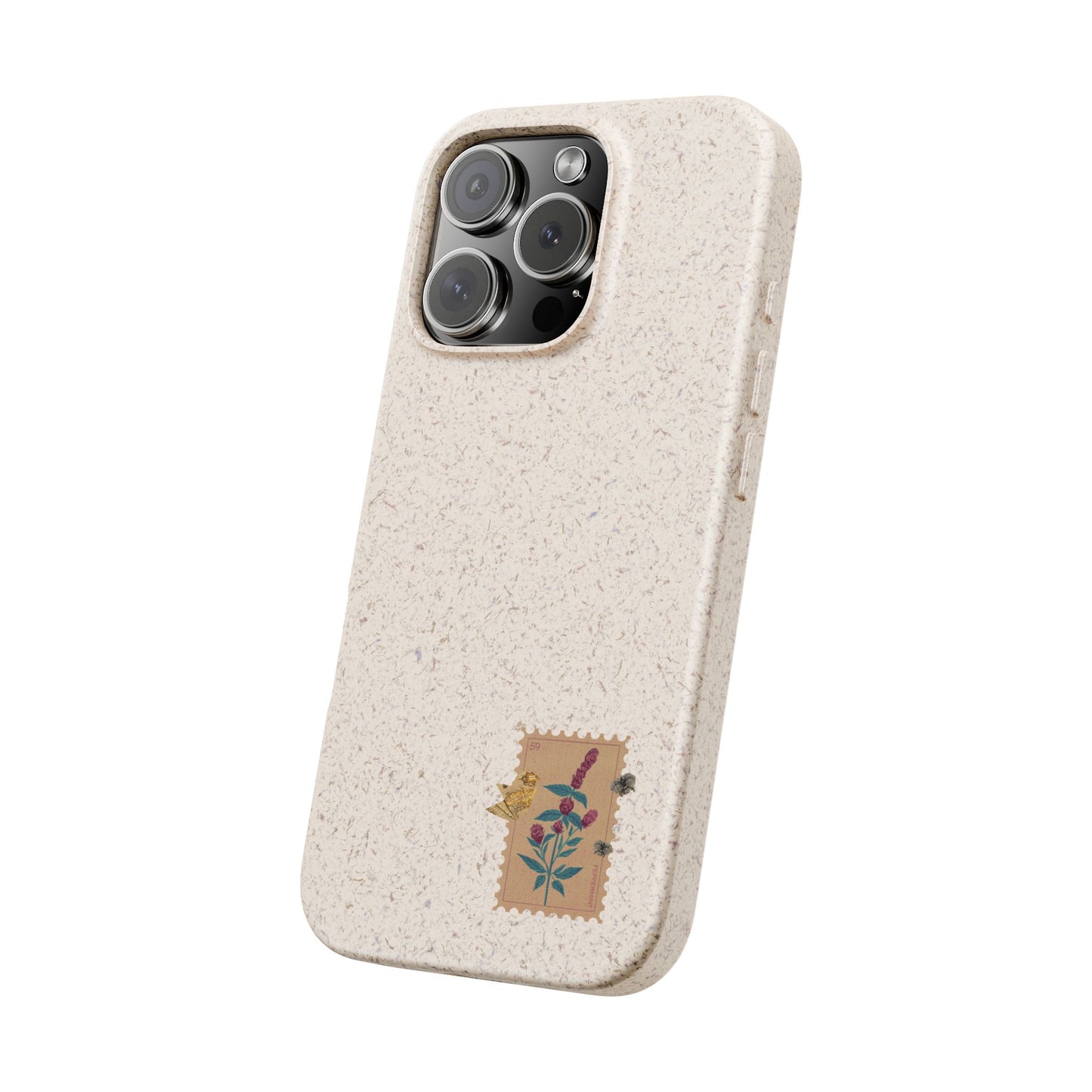 Timbre Menthe Poivrée Coque de Téléphone en Bambou Biodégradable