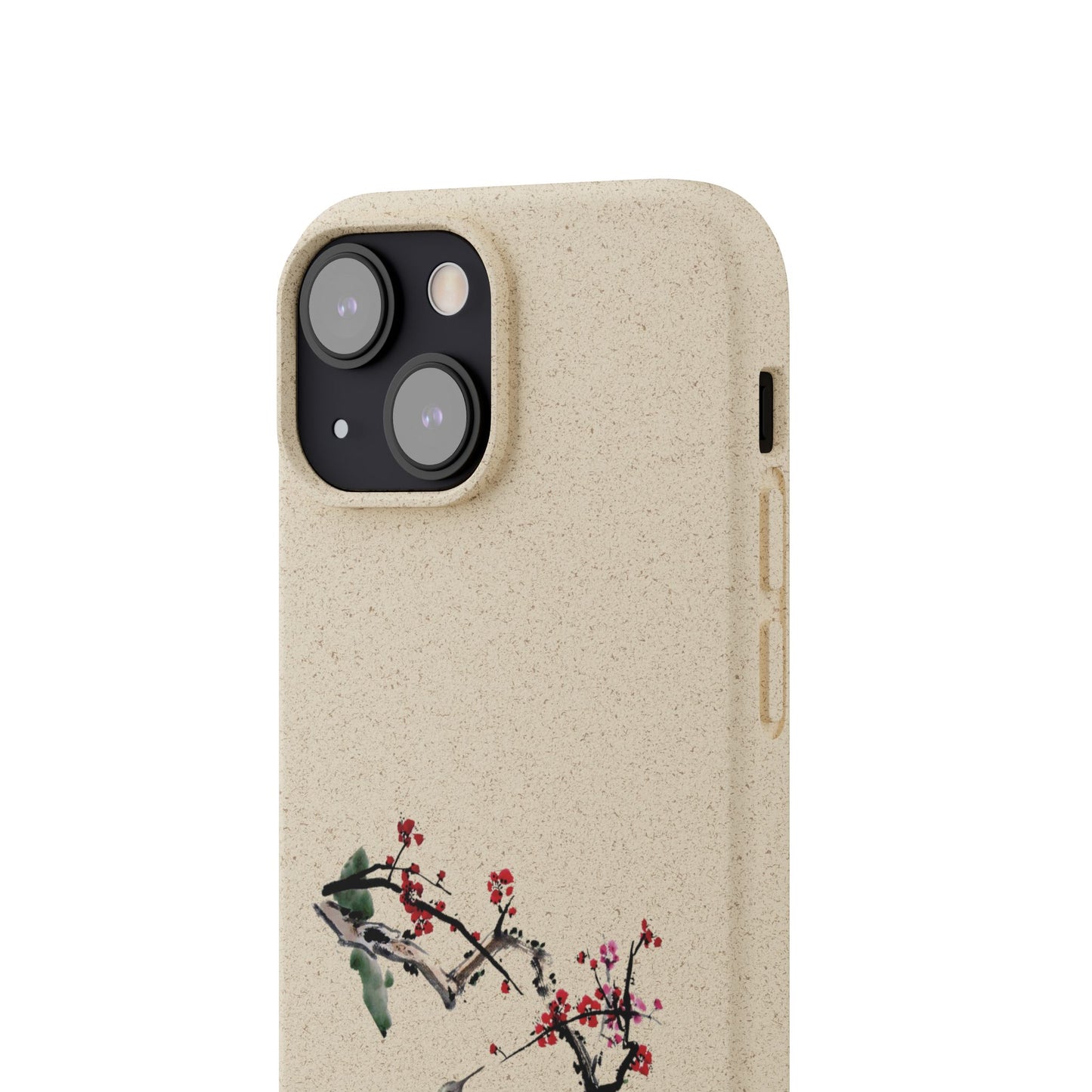 Plum Blossoms Biodegradable Bamboo Phone Case