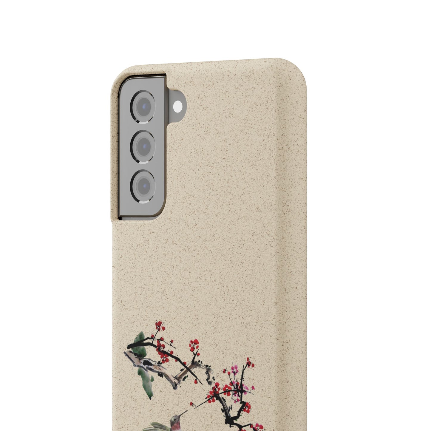 Plum Blossoms Biodegradable Bamboo Phone Case