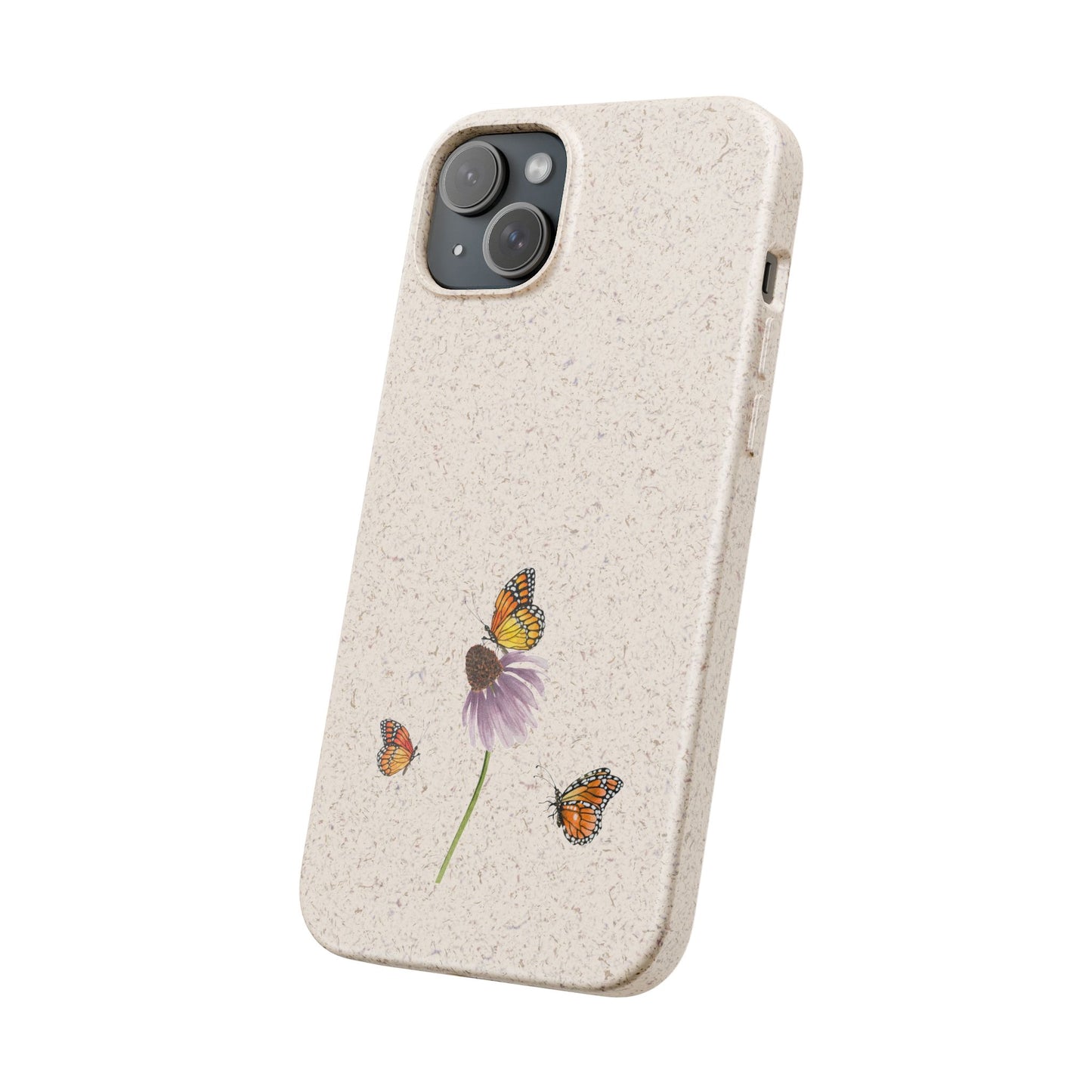 Echinacea Biodegradable Bamboo Phone Case