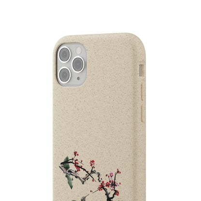 Plum Blossoms Biodegradable Bamboo Phone Case