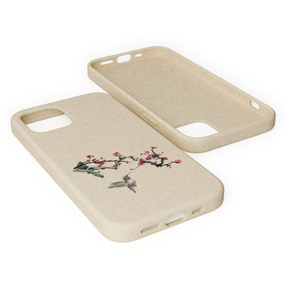 Plum Blossoms Biodegradable Bamboo Phone Case