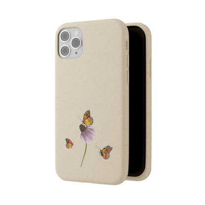 Echinacée Coque de Téléphone en Bambou Biodégradable