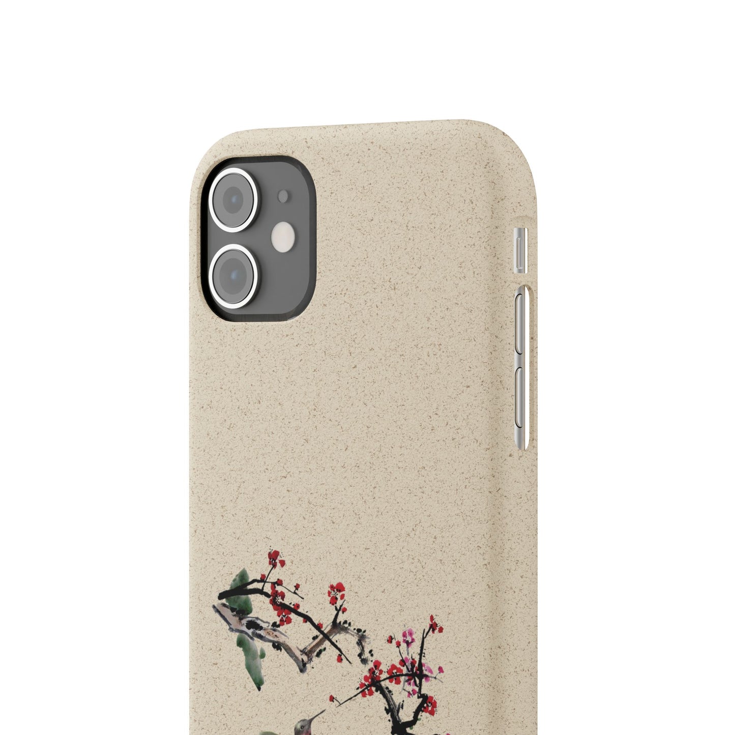 Plum Blossoms Biodegradable Bamboo Phone Case