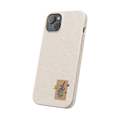 Timbre Menthe Poivrée Coque de Téléphone en Bambou Biodégradable