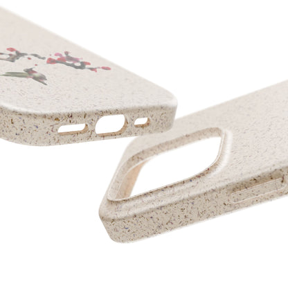 Plum Blossoms Biodegradable Bamboo Phone Case