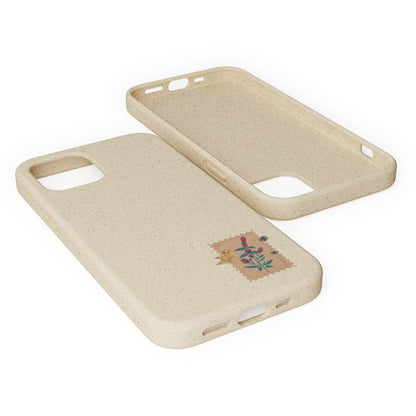 Timbre Menthe Poivrée Coque de Téléphone en Bambou Biodégradable