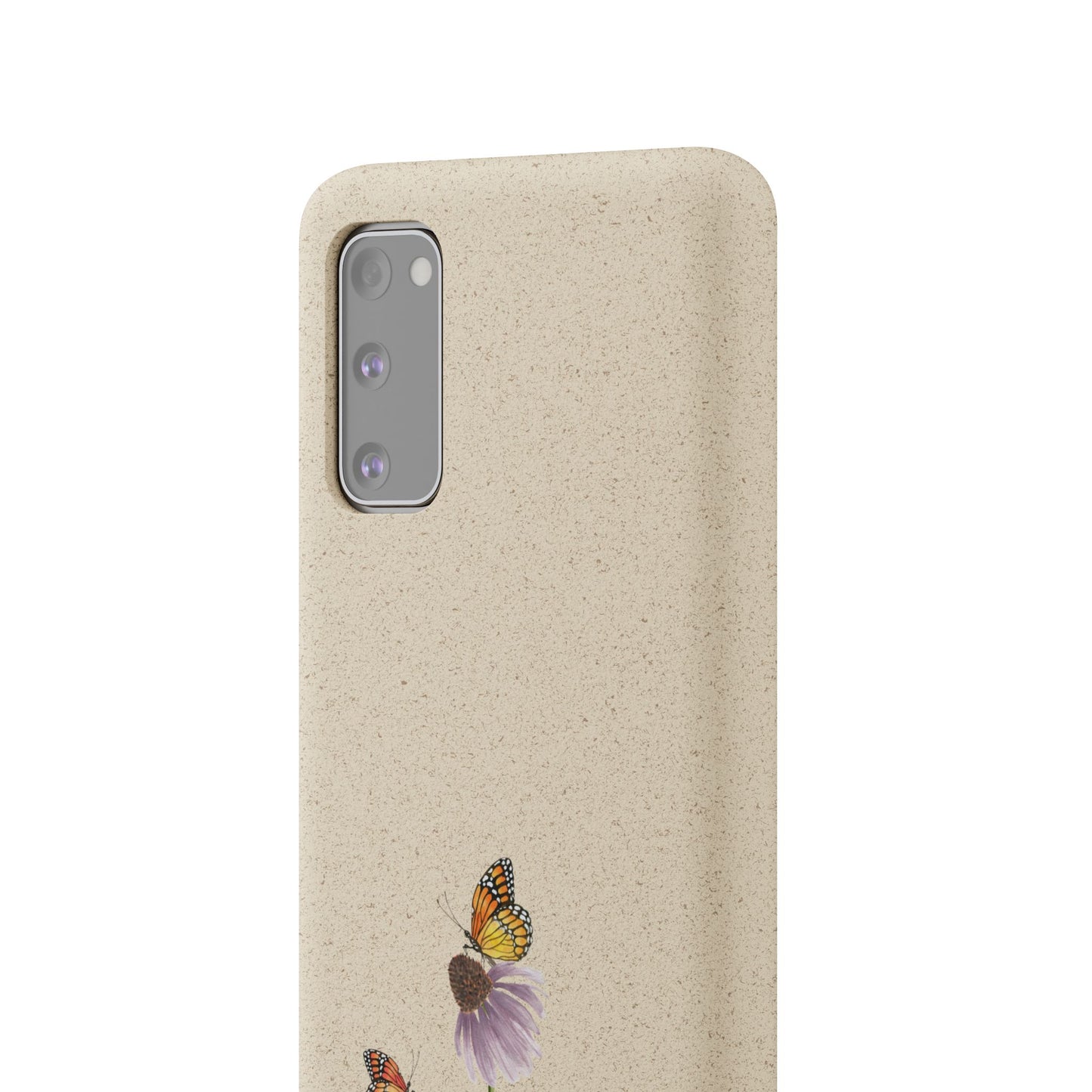 Echinacée Coque de Téléphone en Bambou Biodégradable