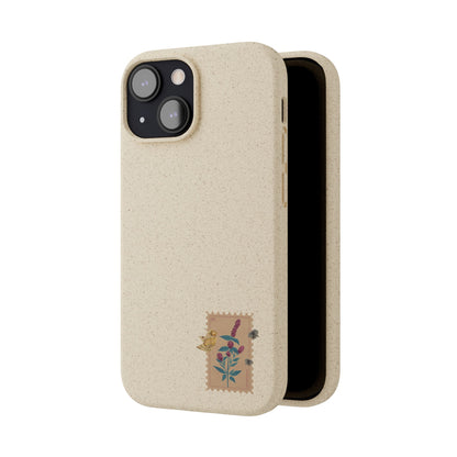 Timbre Menthe Poivrée Coque de Téléphone en Bambou Biodégradable
