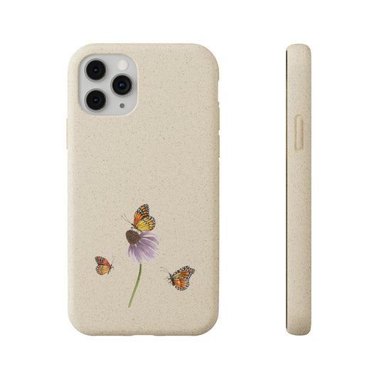 Echinacea Biodegradable Bamboo Phone Case