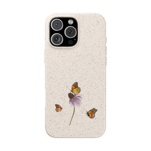 Echinacea Biodegradable Bamboo Phone Case