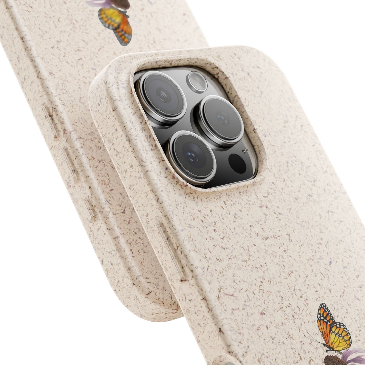 Echinacée Coque de Téléphone en Bambou Biodégradable