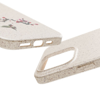 Plum Blossoms Biodegradable Bamboo Phone Case