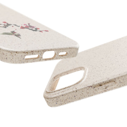 Plum Blossoms Biodegradable Bamboo Phone Case