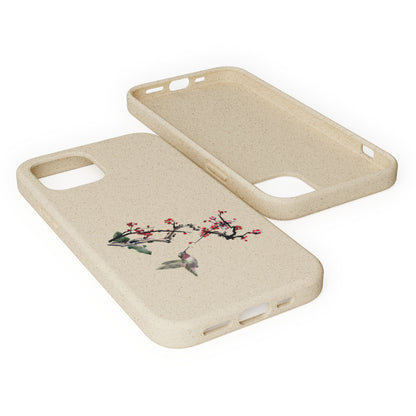 Plum Blossoms Biodegradable Bamboo Phone Case
