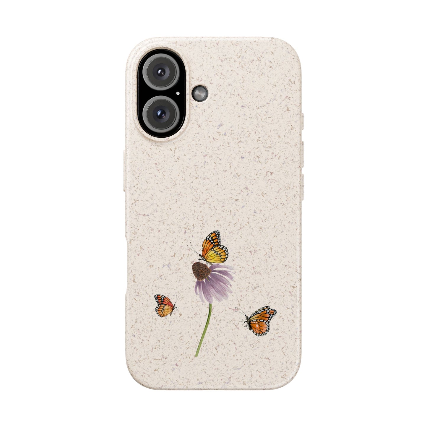 Echinacée Coque de Téléphone en Bambou Biodégradable