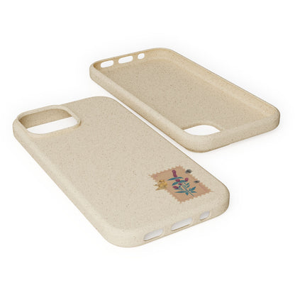 Timbre Menthe Poivrée Coque de Téléphone en Bambou Biodégradable