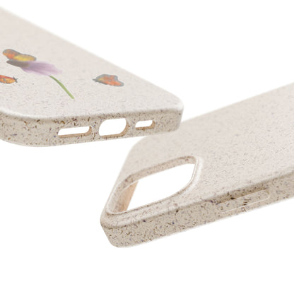 Echinacée Coque de Téléphone en Bambou Biodégradable
