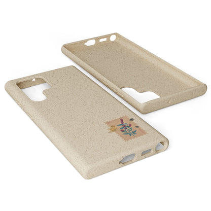 Timbre Menthe Poivrée Coque de Téléphone en Bambou Biodégradable