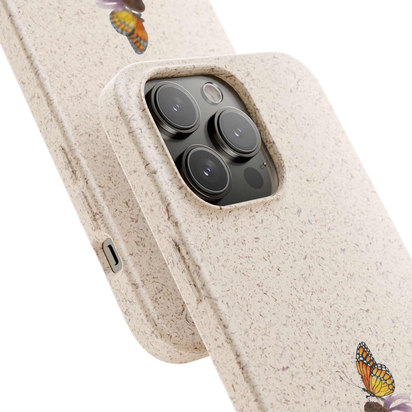 Echinacée Coque de Téléphone en Bambou Biodégradable