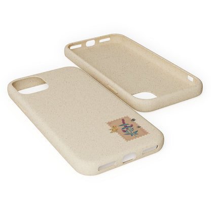 Timbre Menthe Poivrée Coque de Téléphone en Bambou Biodégradable