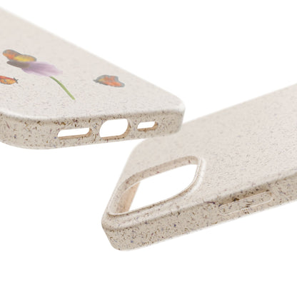 Echinacée Coque de Téléphone en Bambou Biodégradable