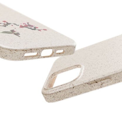 Plum Blossoms Biodegradable Bamboo Phone Case
