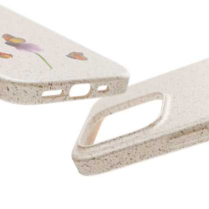 Echinacée Coque de Téléphone en Bambou Biodégradable