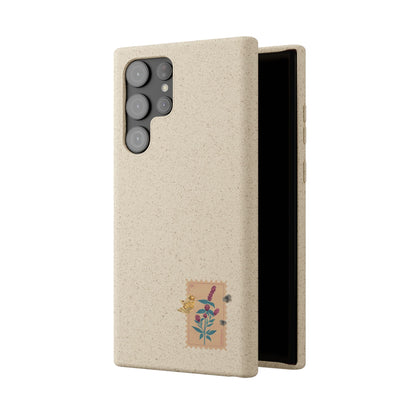 Timbre Menthe Poivrée Coque de Téléphone en Bambou Biodégradable